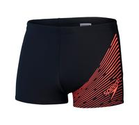 (M, Black/Red) Speedo Mens Medley Logo Swim Briefs