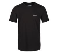 Regatta Men's T-Shirt Tait - Lightweight Short-Sleeved Active - Jet Black, M