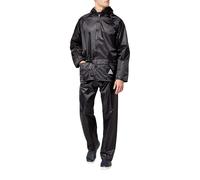 (M, Black) Result Mens Heavyweight Waterproof Rain Suit (Jacket & Trouser Suit)