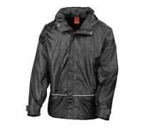 (M, Black) Result Unisex Adult Team Ripstop Waterproof Jacket