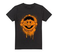 (M, Black) Sesame Street Unisex Adult Ernie Graffiti T-Shirt