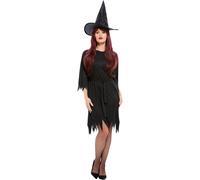 (M, Black) Smiffys Womens/Ladies Spooky Witch Costume
