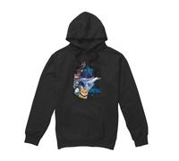 (M, Black) Star Trek Mens Feline Galaxy Hoodie