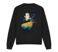 (M, Black) Star Trek Unisex Adult 25th Data Sweatshirt