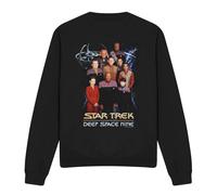 (M, Black) Star Trek Unisex Adult DS9 Crew Sweatshirt