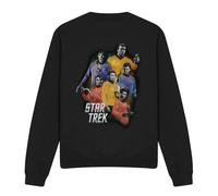 (M, Black) Star Trek Unisex Adult Galaxy Glow Sweatshirt