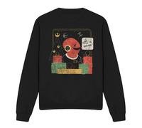 (M, Black) Star Wars Unisex Adult Wrap Trap Admiral Ackbar Retro Christmas Sweatshirt