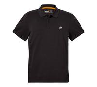 (M, Black) Timberland Mens Oyster River Logo Short-Sleeved Polo Shirt