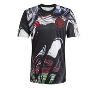 (M, Black/White) Adidas Mens Pre-Match Manchester United FC T-Shirt