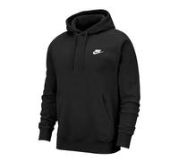 (M, Black/White) Nike Mens Club Fleece Pullover Hoodie