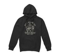 (M, Black) Yellowstone Mens Rip Can Be My Ranch Hand Hoodie