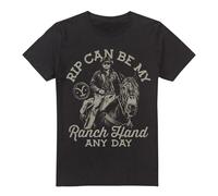 (M, Black) Yellowstone Mens Rip Can Be My Ranch Hand T-Shirt