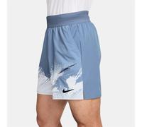 (M, Blue/Black) Nike Mens Court Shorts