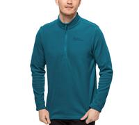(M, Blue Coral) Jack Wolfskin Mens Taunus Half Zip Outdoor Warm Winter Pullover Fleece Jumper