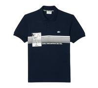 (M, Blue) Lacoste Mens French Made Organic Cotton Classic Polo Shirt