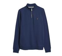 (M, Blue Tide) Farah Mens Quarter Zip Sweatshirt