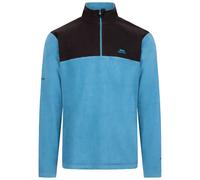 Trespass Men's Fleece Top Curtiston - 1/2 Zip Neck, Contrast Panels, Neck Tape, Airtrap Technology, Knitted,100% Polyester, Warm Lightweight Breathable