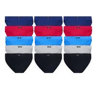 (M) Bonds 15 Pack Mens Action Briefs Cotton Undies Underwear Bulk M8OS5I Assorted Black Blue Red Grey Navy