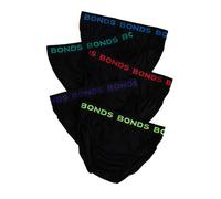 (M) Bonds 5 Pack Mens Assorted Black Cotton Hipster Briefs Comfy Undies Underwear M8DM5T 39K