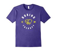 (M) Boxing Shirts: Boxing Is My Therapy Tee Boxer Gloves 2W-Father's Day