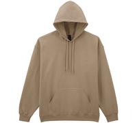 (M, Brown Savana) Gildan Unisex Adult Softstyle Plain Midweight Hoodie