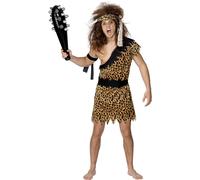 (M, Brown) Smiffys Mens Deluxe Caveman Costume