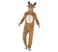 (M, Brown) Smiffys Unisex Adult Reindeer Christmas Costume