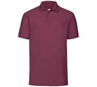 Fruit of the Loom Men's 65 35 Polo Shirt in Burgundy | Size: Medium Fruit Of The Loom Burgundy M