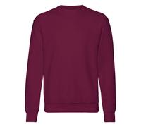 (M, Burgundy) Fruit Of The Loom Mens Set-In Belcoro Yarn Sweatshirt