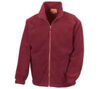 (M, Burgundy) Result Mens Polartherm Fleece Jacket