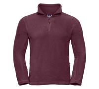 Russell Mens Zip Neck Outdoor Fleece Top PC5938