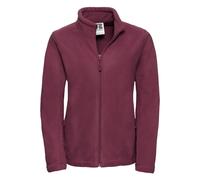 Russell Women's Full Zip Outdoor Fleece Jacket in Burgundy | Size: Medium Russell Burgundy M