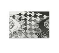 M.C. Escher Day And Night Wall Art Poster Canvas Art Poster And Wall Art Picture Print Modern Family Decor Posters 12x18inch(30x45cm)