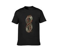 M.C. Escher Infinity Ants Graphite T-Shirt Graphic Tee Printed Top Mens T-Shirt Black L