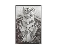 M.C. Escher of Babel Wall Art Poster Poster Painting Canvas Wall Art Living Room Posters Painting 08x12inch(20x30cm)