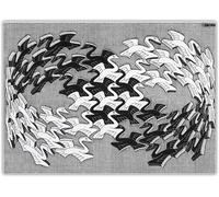 M.C. Escher Poster M.C. Escher《Swans》Wall Art And Prints Aesthetic Canvas Painting Nordic Home Living Room Wall Decor Picture 50x70cm No Frame