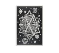 M. C. Escher Stars Painting Poster Picture Print Canvas Wall Paint Art Decor Modern Home 16x24inch(40x60cm)