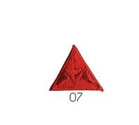 M & C Iron On Patch Triangle Fly Embroidered 2 x 2 cm Red
