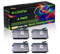 M C250FW Compatible for Ricoh Waste Toner Container with Chip Aficio SPC220N Aficio SPC220S Aficio SPC231N Aficio SPC231SF Aficio Printers (4 Pack Black)