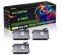 M C250FW Compatible for Ricoh Waste Toner Container with Chip Aficio SPC220N Aficio SPC220S Aficio SPC231N Aficio SPC231SF Aficio Printers (3 Pack Black)