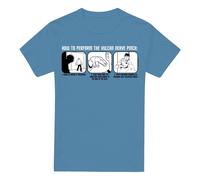 (M, Carolina Blue) Star Trek Mens Vulcan Nerve Pinch T-Shirt