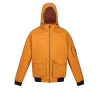 Regatta Mens Faizan Hooded Waterproof Jacket - Cathay Spice - M - Cathay Spice - 100% Polyester