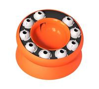 M&Catree Cat Slow Feeder Puzzle Toys, Interactive Toy for Dogs and Cats for IQ Training & Mental Enrichment Treat Dispenser - Orange