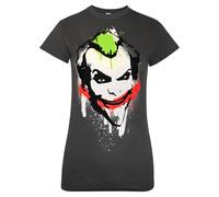 (M, Charcoal) Batman Womens/Ladies Arkham City T-Shirt