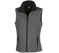 Result Women's Core Printable Soft Shell Bodywarmer in Grey | Size: Medium Result Grey M