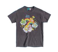 (M, Charcoal) Care Bears Unisex Adult Cloud Vintage Wash T-Shirt