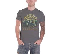 (M, Charcoal) Marvel Comics T Shirt Eternals Heroes new Official Mens Charcoal Grey