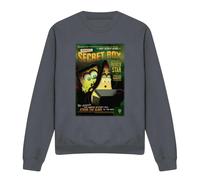(M, Charcoal) SpongeBob SquarePants Unisex Adult Patrick's Secret Box Sweatshirt