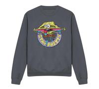 (M, Charcoal) SpongeBob SquarePants Unisex Adult Stay Pretty Sweatshirt