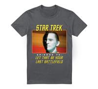 (M, Charcoal) Star Trek Mens Last Battlefield T-Shirt